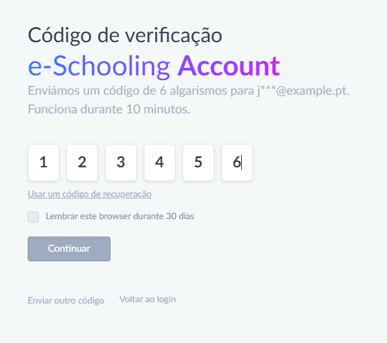 If the account has two-step verification, type the 6-digit code you received by email or that the authenticator app shows, and press Continue. On a computer that is only yours, you can tick "Remember this browser".